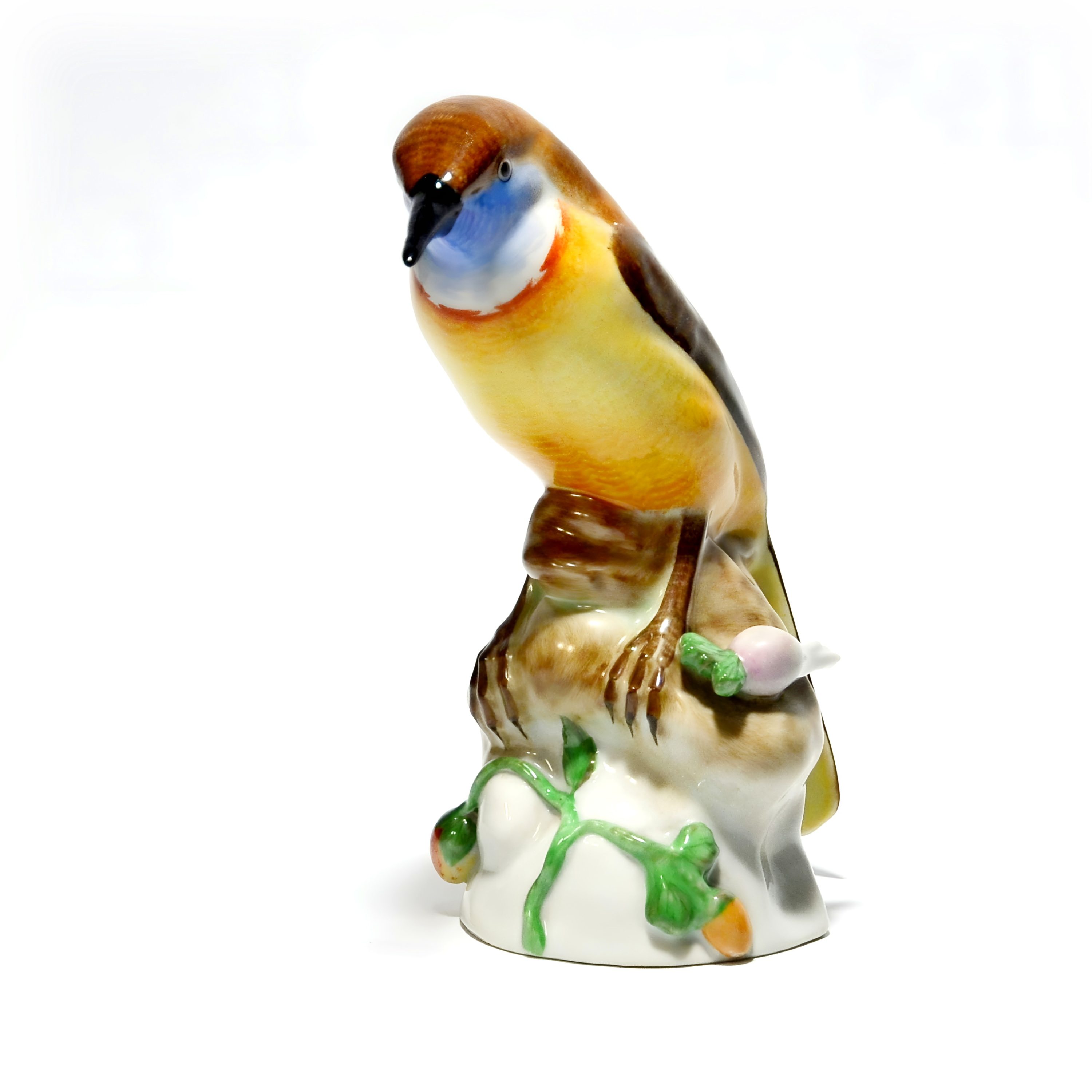 Herend Porzellan Vogelfigur, Handbemalte Nachtigall Skulptur, Vintage Sammler Deko, Ungarische Feine Porzellankunst, Elegante Geschenkidee